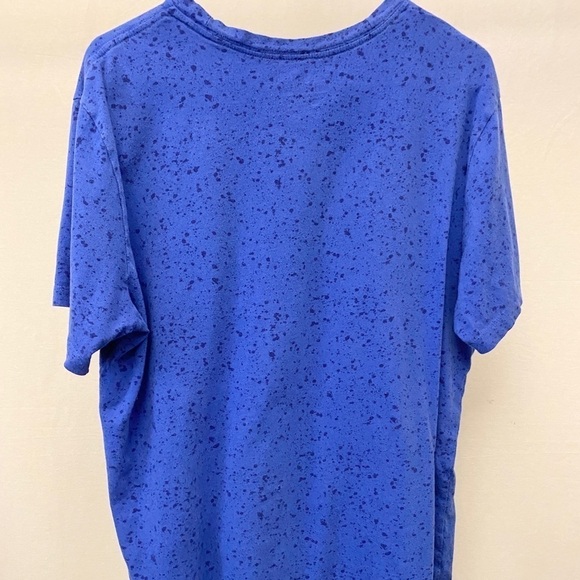 Nike Swoosh T Shirt, Large Logo, Speckled Look, Blue, Mens, Active, Large - Picture 2 of 4
